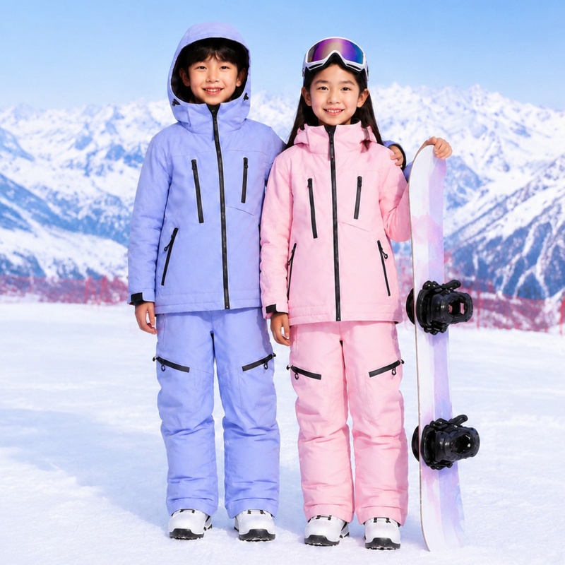 Outdoor Sport Waterproof Pants - Ensemble de ski pour enfants, veste