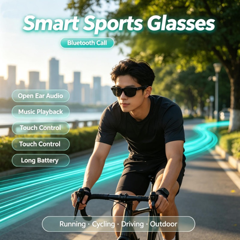 Outdoor Sport Gear - Lunettes de sport intelligentes avec audio