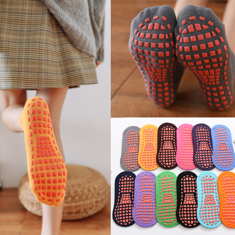 Trampoline Park Sock - Chaussettes antidérapantes pour enfants et adultes,