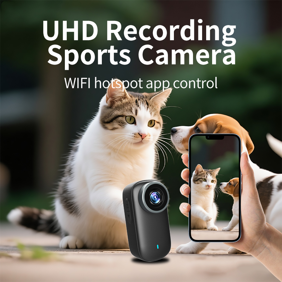Indoor Sport And Outdoor Sports - Caméra d'action 4K pour animaux de