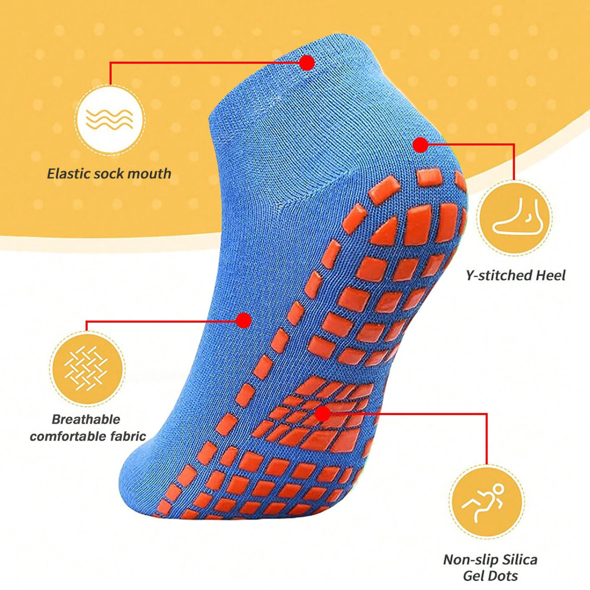 1/4 paires de chaussettes de t - Trampoline Park Sock avis et prix